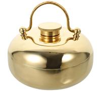 Toddmomy Réchaud Chauffe-Mains Portable en Cuivre Épais 11 MM Petite Bouillotte Isotherme 13 CM Bouillotte d'hiver Réutilisable pour Camping Randonnée et Usage Couleur Aléatoire