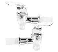 Toddmomy Robinet de Seau Multifonction Argenté en Abs, Lot de 2 Pièces, Construction Solide, Adapté pour Distributeur D'eau et Baril à Boissons Domestique