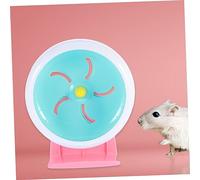 Toddmomy Roulette Silencieuse pour Hamster avec Support pour Petits Animaux Roue de Course sans Bruit pour Gerbilles et Souris Sain Cage Couleur Aléatoire