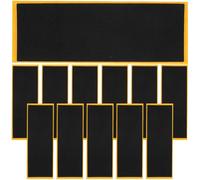 Toddmomy Ruban Adhésif Antidérapant Mousse 12 Pièces pour Fingerboard, Accessoires d'Entraînement et Compétition, Noir 38X110 MM