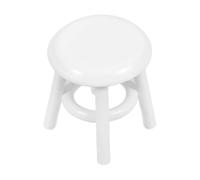 Toddmomy Scale Wooden Mini Stool Decor for Living and Bedroom Creative Miniature House Accessory