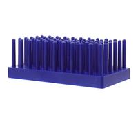 Toddmomy Séchoir à huile latéral stable bleu en plastique avec support pour tubes à essai, rangement pratique pour outils artisanaux en laboratoire