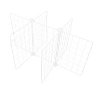 Toddmomy Séparateur Métallique de Congélateur 6 Compartiments 61x41x32 Cm, Étagère de Rangement en Maille Fine, Organiseur pour Congélateur Coffre et Armoire, Séparateurs D'étagères