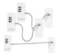 Toddmomy Serrure de Fenêtre en Abs Lot de 3 Pièces pour Appareils Électroménagers et Armoires, Système de Verrouillage sans Perçage, Usage Polyvalent en Milieu Domestique