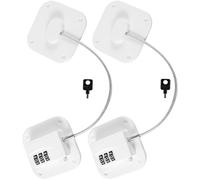 Toddmomy Serrure de Porte de Réfrigérateur à Code 2pcs en Plastique et Métal, Verrou de Sécurité Pratique pour Protection et Confidentialité, Installation sans Perçage