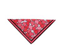 Toddmomy Serviette Triangle pour Animaux De Compagnie Peluche Lits pour Chiens Arc pour Animaux De Compagnie Trousse Corbeille Mignon Bandana De Noël pour Chien Douane Jouets Rouge Chiffon