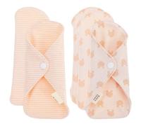 Toddmomy Serviettes Hygiéniques Lavables Lot de 5 Pièces en Coton Réutilisables Absorbantes et Portables Plusieurs styles pour Femmes pour Période Menstruelle et Voyage Plusieurs styles