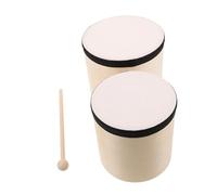 Toddmomy Set de Bongos Bois Baguettes Instruments de Percussion à Main Portables pour Débutants pour Éducation Musicale et Fêtes
