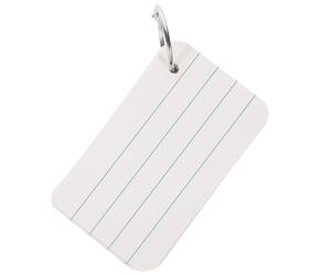 Toddmomy Set de Fiches de Notes Vierges en Papier Portable Anneaux en Fer, Design Créatif pour Réexamen et Étude Polyvalente