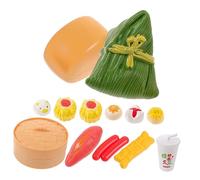 Toddmomy Set de Jouets Dinette Plastique pour Tout Petits Cuisine Simulation avec Aliments Factices Réalistes Jeu Dimitation pour Garçon Fille Cadeau Éducatif pour Garçons et Filles