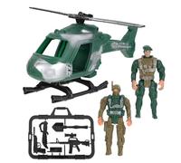 Toddmomy Set de Jouets Militaires Garçon Fille Figurines Soldats Plastique Modèle Éducatif Créatif