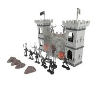 Toddmomy Set de Modèles de Guerre Créatifs avec Soldats et Véhicules pour Jeu Imagination Modèles de Château Ancien Ensemble de Jouets Militaires pour Garçon Fille