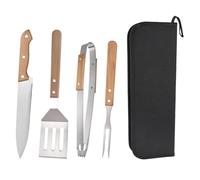 Toddmomy Set pour Barbecue avec Fourchette Pince Et Spatule Acier Inoxydable Outils De Barbecue Multifonctionnels pour Cuisson Extérieure