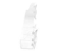 Toddmomy Suction Cup Refrigerator Storage Rack With Removable Dividers Acrylic Beverage Shelf For Fridge Organization And Vertical Space Saving