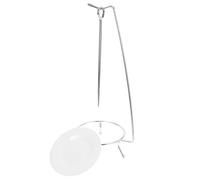 Toddmomy Support à Brochettes en Acier Inoxydable avec 2 Piques Rack Vertical Compact pour Barbecue Accessoires Barbecue pour Camping et Pique-Niques Grille pour Aliments Résistante et