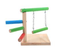 Toddmomy Support de Perchoir Perruche Naturel Multi-Niveaux Stabilité pour Cage et Table Station Entraînement Oiseau Compact et Accessoire pour Perruches et Petits Perroquets