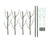 Toddmomy Support Décoratif pour Plantes Grimpantes de Branche Verte, Tuteur en Plastique PP, Lot de 2 pour Balcon et Arrangements Floraux, Croissance Renforcée
