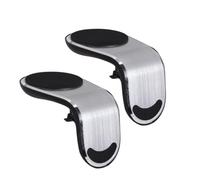 Toddmomy Support Magnétique Argenté pour Téléphone de Voiture 2 Pièces Multi-Fonction Fixation Sortie d'air Angle de Pliage de 90 Degrés Compatible avec Smartphones Variés