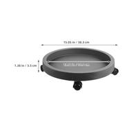 Toddmomy Support Mobile Rond pour Pots Lourds avec roulettes Base Stable et Robuste pour Plantes Intérieur et Jardin Soucoupe Pot Résistante et