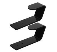Toddmomy Support Mural pour Clavier en Acrylique Noir Lot de 2 Supports Compatibles avec N’Importe Quel Clavier Rangement Mural Compact pour Bureau pour Organisation Gaming et Espace de
