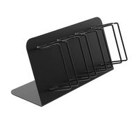 Toddmomy Support Porte-coupe de Barbier pour Tondeuse à Cheveux en Acier Inoxydable Noir à Structure Multi-grilles, Facile à Installer Transporter, pour Salon de Coiffure Professionnel