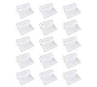 Toddmomy Support pour Aquarium en Acrylique Haute Transparence, pour 15 Pièces Support de Couvercle D'aquarium, Clips pour Verre 7 à 8mm Aquarium et Fish Tank, pour Petits Animaux