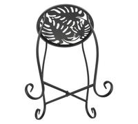 Toddmomy Support pour Plante Grasse en Fer, Monstre Feuille, Sol Noir | Structure Simple Niveau, Montage Facile, Nettoyage Rapide, pour Balcon, Extérieur, Vase, Bonsaï