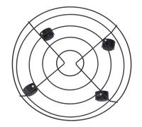 Toddmomy Support pour Pots de Fleurs à Poulie pour Intérieur et Extérieur, Base Mobile en Fer Barrière, Diamètre 40 CM, Facilite Le Déplacement de Pots Lourds, Design Minimaliste et