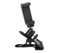 Toddmomy Support Téléphone Guitare Réglable Noir, Clip Mousse Métal | Rotation 360 Degrés, Installation Horizontale ou Verticale, Angle Précis, pour Bassistes et Cours en Ligne