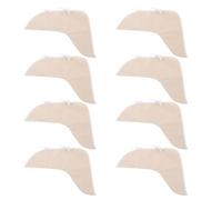 Toddmomy Surchaussures de Soudage Isolantes en Toile Résistante Taille Moyenne Couleur Beige Clair Lot de 4 Paires - Couvre-Bottes Ignifugées pour Protection Thermique et Sécurité des