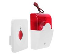 Toddmomy Système d'Alarme Sos Mural pour Salle de Bain Dc12V Alarme Sonore et Lumineuse Bouton d'Appel d'Urgence à Double Commande Réarmement par Clé Dispositif d'Alerte pour Personnes