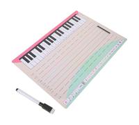 Toddmomy Tableau Blanc pour Portée Musicale 296 X 21 CM Effaçable à Sec Matériel Pédagogique Musical Portable Lignes de Repères Tableau Blanc Mural Réutilisable pour Enseignement et