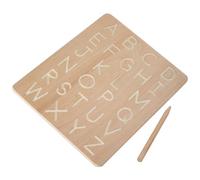 Toddmomy Tableau d'apprentissage Montessori en Bois de Hêtre Double Face pour Traçage Lettres et Chiffres, Planche Éducative pour Garçon et Filles, Éducatif Créatif, Maternelle