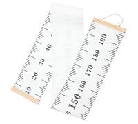 Toddmomy Tableau de Croissance pour Garçon et Filles à Suspendre Mur en Toile Noire Corde en Coton, Règle Murale Simple et Délicate, Décor Sécurisé pour Chambre D'garçon et Filles