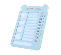 Toddmomy Tableau de Routine Bleu avec Check List Coulissante pour Garçon Fille Organisateur de Tâches Éducatif et Planificateur pour Habitudes et Études