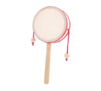 Toddmomy Tambour à Hochet Éducatif pour Garçon Fille Instrument de Musique Traditionnel Chinois Musical pour Garçon Fille Développement Coordination et Du Rythme pour Éducation Musicale à