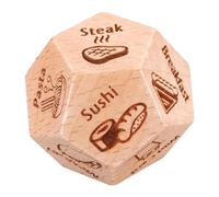Toddmomy Tamis Gastronomique Cuisine Décideur du Dîner Jeux De La Décision De La Nourriture Kaki en Bois