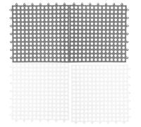 Toddmomy Tapis de Cage Petit 4 Pièces en Plastique Trou pour Urine Antidérapant et Résistant pour Hamsters et Cochons d'Inde en Cage Intérieure