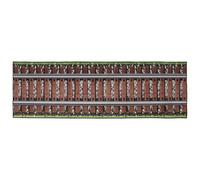 Toddmomy Tapis de Couloir Motif Voie ferrée - 152 cm x 51 cm, en Polyester, idéal pour Les décorations de Noël et Les Anniversaires sur Le thème du Train.