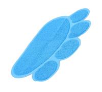 Toddmomy Tapis De Litière pour Chat Antidérapant Tapis De Contrôle des Éclaboussures pour Litière Et Zone De Repas Bleu Matériau Et Facile à Nettoyer