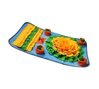 Toddmomy Tapis de Reniflement Interactif pour Petits Animaux Tapis Apprentissage Sensoriel Lavable Accessoire de Jeu Lent pour Chiots et Chats Couleur Bleu