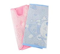 Toddmomy Tapis D'été Pour Poussette Bébé 2 Pièces Bleu Et, Matière Non Tissée Fine, Double Couche Aérée, Absorbe La Transpiration, Confortable Et, Adapté Pour Poussettes Bébé Léger