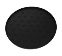 Toddmomy Tapis en Silicone antidérapant et imperméable pour Chiens et Chats, Tapis d'alimentation Rond avec Bords surélevés et Motif Petites Traces, Protection pour sols sous Bols de