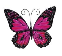 Toddmomy Tenture en fer forgé Décoration murale décor extérieur coloré Les ailes de fée pendentif en fer art mural pendentif scène le fer Violet,mauve