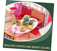 Toddmomy Thé Éducatif Bois pour Garçon Fille Service Thé Décoratif de Table pour Jeu de Rôle Garçon Fille Set de Dinette pour Maison de Poupée