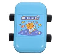 Toddmomy Timbre d'addition et de soustraction Enfants Rouleau de Tampon mathématique mathématiques nom Tampon de Rouleau d'entraînement Jouets mathématiques Plastique Bleu