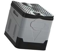 Toddmomy Toilettes Pliables Portables pour Voiture Pot de Chambre Pliant Noir et Gris en PP Solide Toilettes d'urgence Compactes pour Camping, Voyage et Extérieur Assise Confortable, Léger