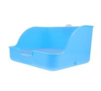 Toddmomy Toilettes pour Animaux Intérieur Toilettes Apprentissage pour Et Cochons Bac à Litière Compact Bleu