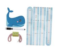 Toddmomy Toise Autocollante Pour Garçon Fille Sticker Mural Amovible Avec Motif Animal De Dessin Pour Chambre Garçon Fille