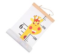 Toddmomy Toise Murale Hauteur Garçon Fille Décorative Amovible Toile et Pin Règle de Mesure Précise pour Chambre Garçon Fille Crèche Maternelle Girafe Jaune